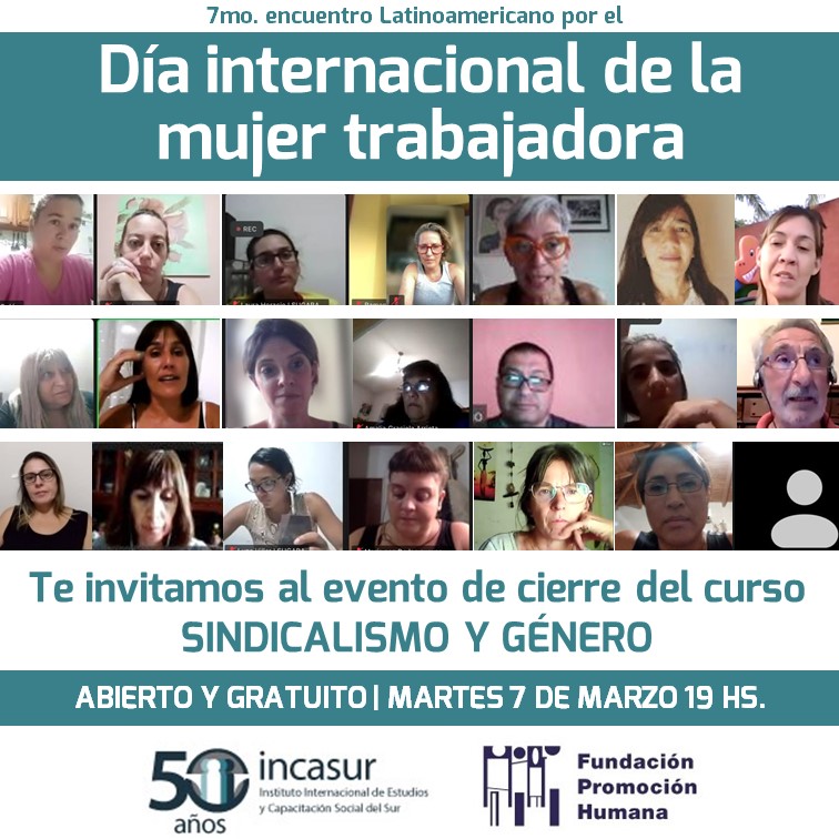 7mo encuentro internacional por el Día de la Mujer Trabajadora